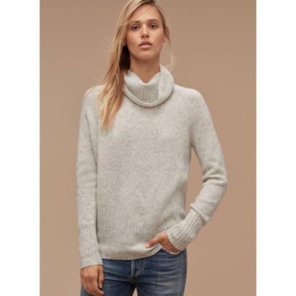 Aritzia Community Plutarch Sweater Cowl Neck  Long Sleeve Wool/Yak Blend - Picture 1 of 9